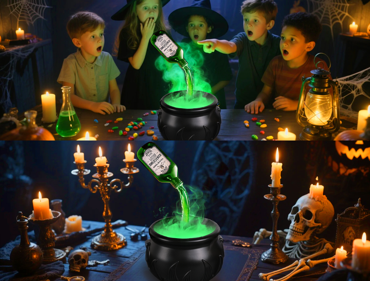 Flame Wizard Bucket Halloween Gift